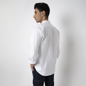 Self-Checkered Semi-Formal Shirt