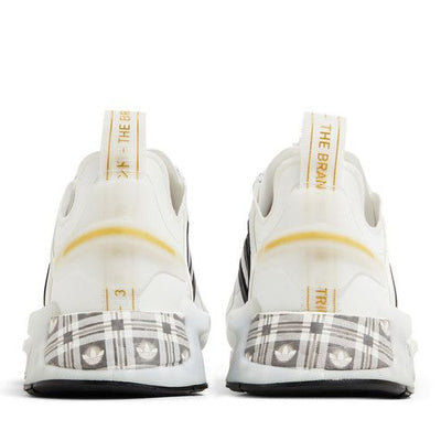 adidas NMD R1 V3 White Black Gold Tartan Trefoil