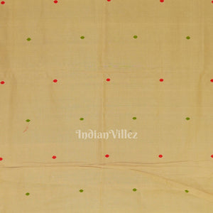 Cream Tribal Theme Natural Dyed Ganjam Bomkai Saree (Revival)