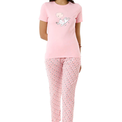 Scoop Neck Sleep Tee - Almond Blossom