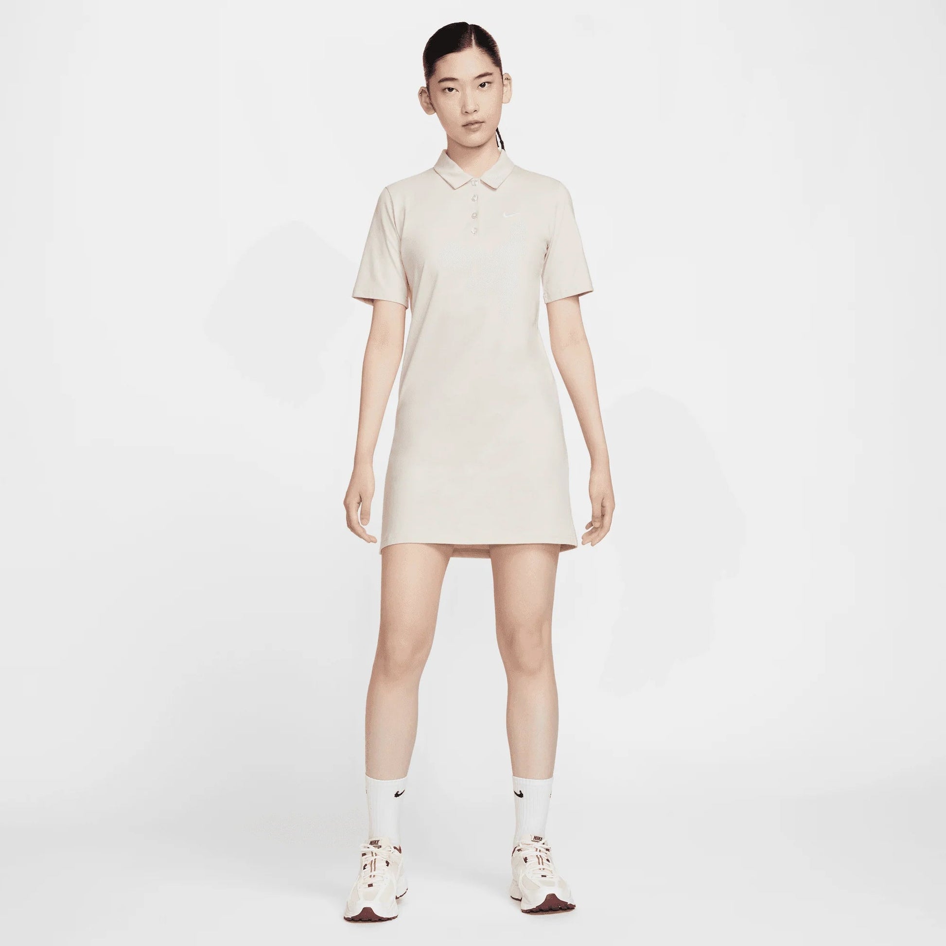 NIKE | SPORTSWEAR DRESS { LT OREWOOD BRN/WHITE