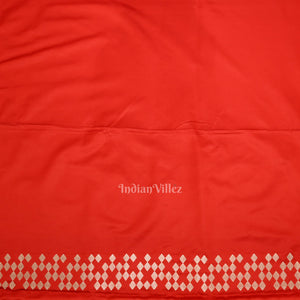 Deep Blood Red Soft Pure Mashru Satin Silk Banarasi Saree