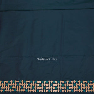 Navy Blue Soft Pure Mashru Satin Silk Banarasi Saree