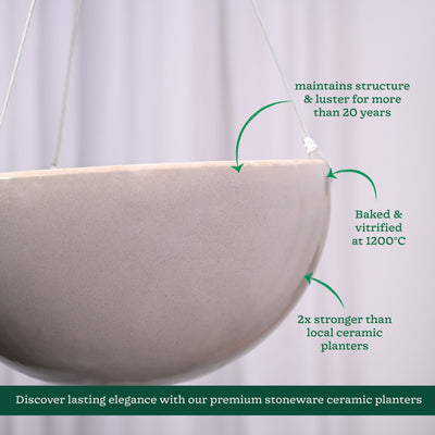 Hanging Ceramic Planters Petrichor Smite