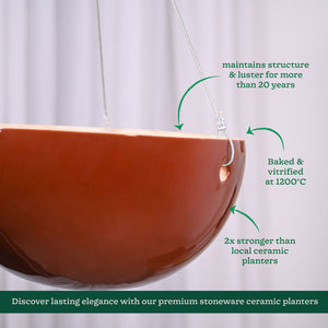 Hanging Ceramic Planters Petrichor Smite