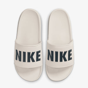 NIKE | OFFCOURT SLIDES { LT OREWOOD BRN/ARMORY NAVY-SAIL