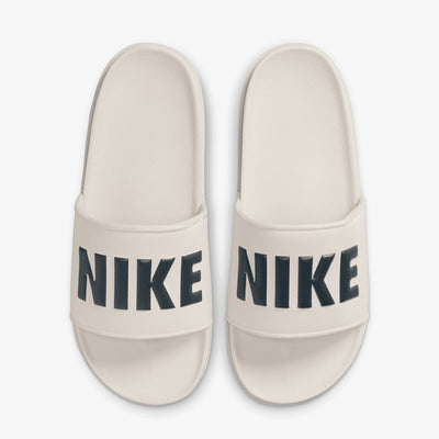 NIKE | OFFCOURT SLIDES { LT OREWOOD BRN/ARMORY NAVY-SAIL