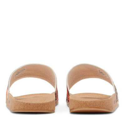 adidas Adilette Cork Slides Legend Ink Orange
