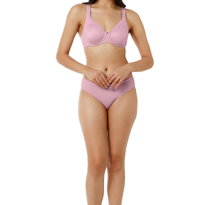 Contour Support Non-padded Wired Bra - Pink Nectar