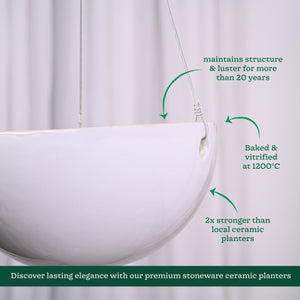 Hanging Ceramic Planters Petrichor Smite