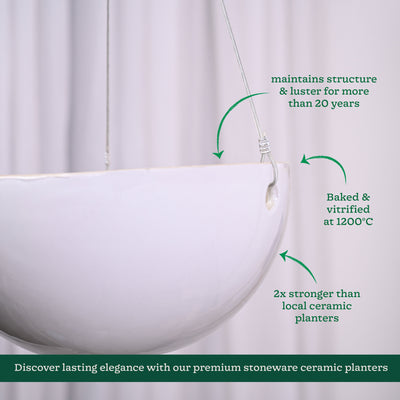 Hanging Ceramic Planters Petrichor Smite