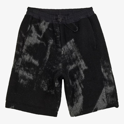 Y-3 | FUZZY FLEECE SHORTS  { BLACK