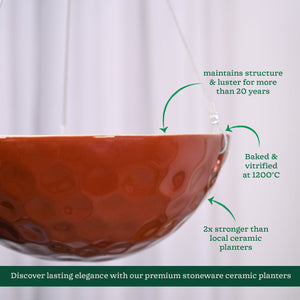 Hanging Ceramic Planters Petrichor Smite