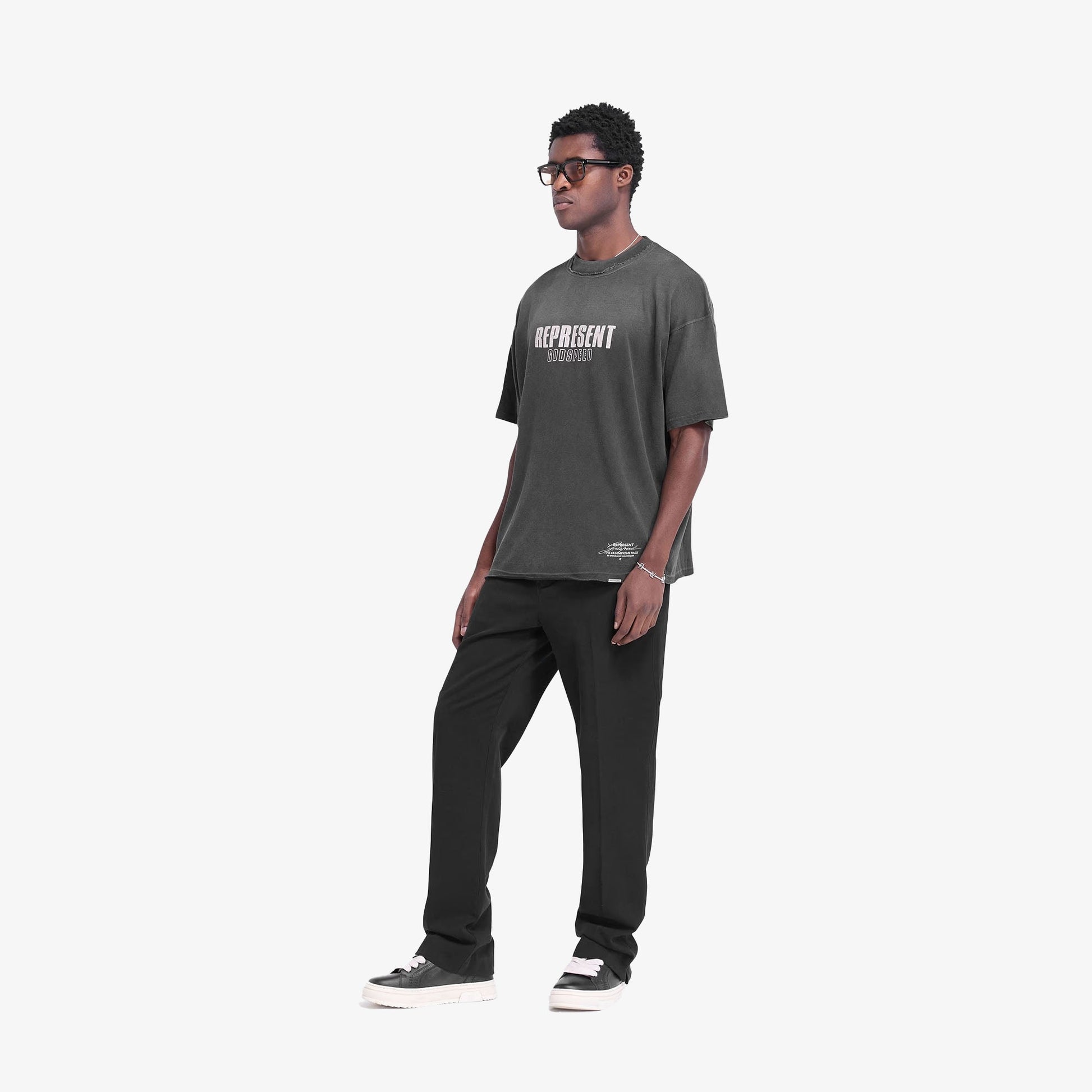 REPRESENT | GODSPEED T-SHIRT { AGED BLACK