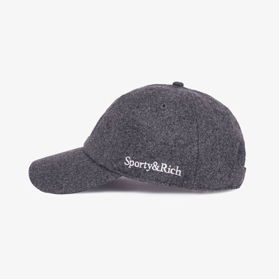 SPORTY & RICH | BOUCLE S WOOL CAP { GREY