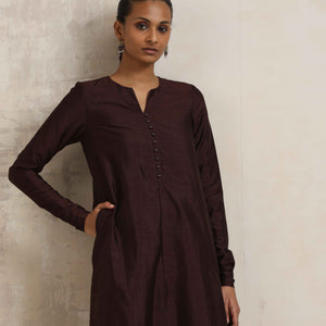 trueBrowns Cola Silk Kurta Co-ord Set