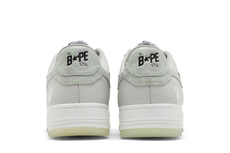 A Bathing Ape Bape Sta Text Code Camo Grey