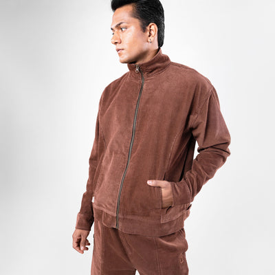 SUPERKICKS | CORDUROY JACKET { MUD BROWN