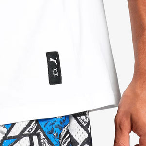 Puma | HOOPS DECK BASKETBALL T-SHIRT  { WHITE