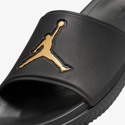 JORDAN | JUMPMAN SLIDES { BLACK/METALLIC GOLD