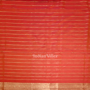 Pink Dual Tone Pure Mashru Satin Silk Banarasi Saree