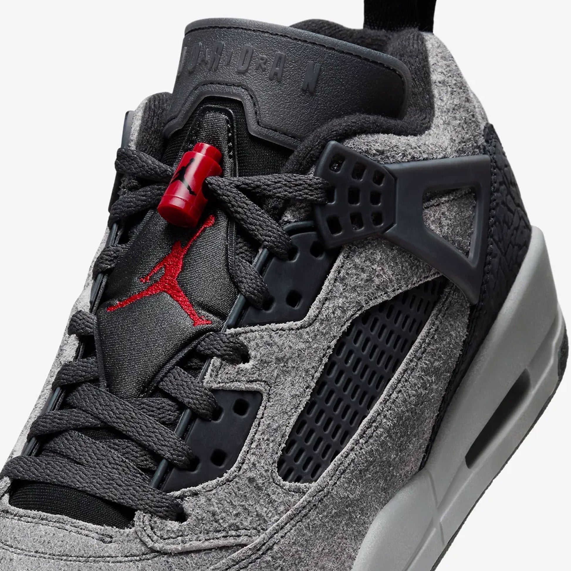 JORDAN | SPIZIKE LOW { ANTHRACITE/GYM RED-BLACK