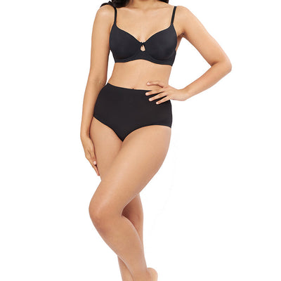 Elegant Dream Padded Wired T-shirt Bra - Black