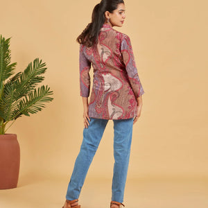 Multi colour Abstract Printed Short Top