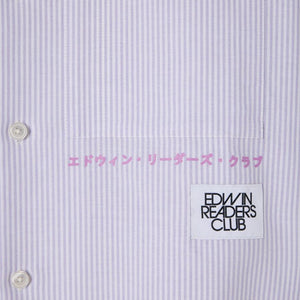 EDWIN | EDWIN READER'S CLUB SHIRT SS { LILA WHITE