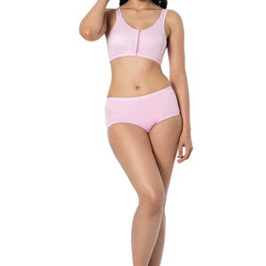 Cotton Daily Support Solid Non Padded Non-Wired Bra - Lilac Pink