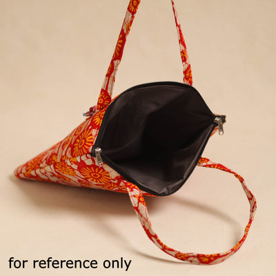 Blue - Handcrafted Quilted Cotton Hand Bag 10