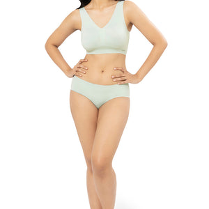Skins Non Padded Non-Wired V-Neck Cami Bra - Seafoam