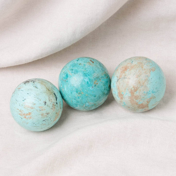 Natural Peruvian Turquoise Sphere - AAA Premium Quality