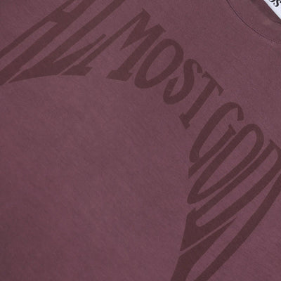 ALMOST GODS | GOTHIC RELAXED TEE { PLUM