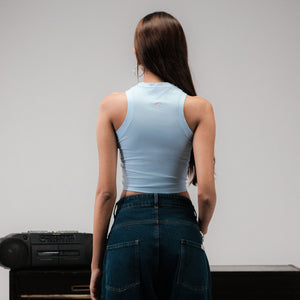 SUPERKICKS | CROP TOP { LIGHT BLUE
