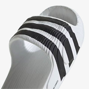 ADIDAS ORIGINALS | ADILETTE 22 SLIDES { WHITE/BLACK