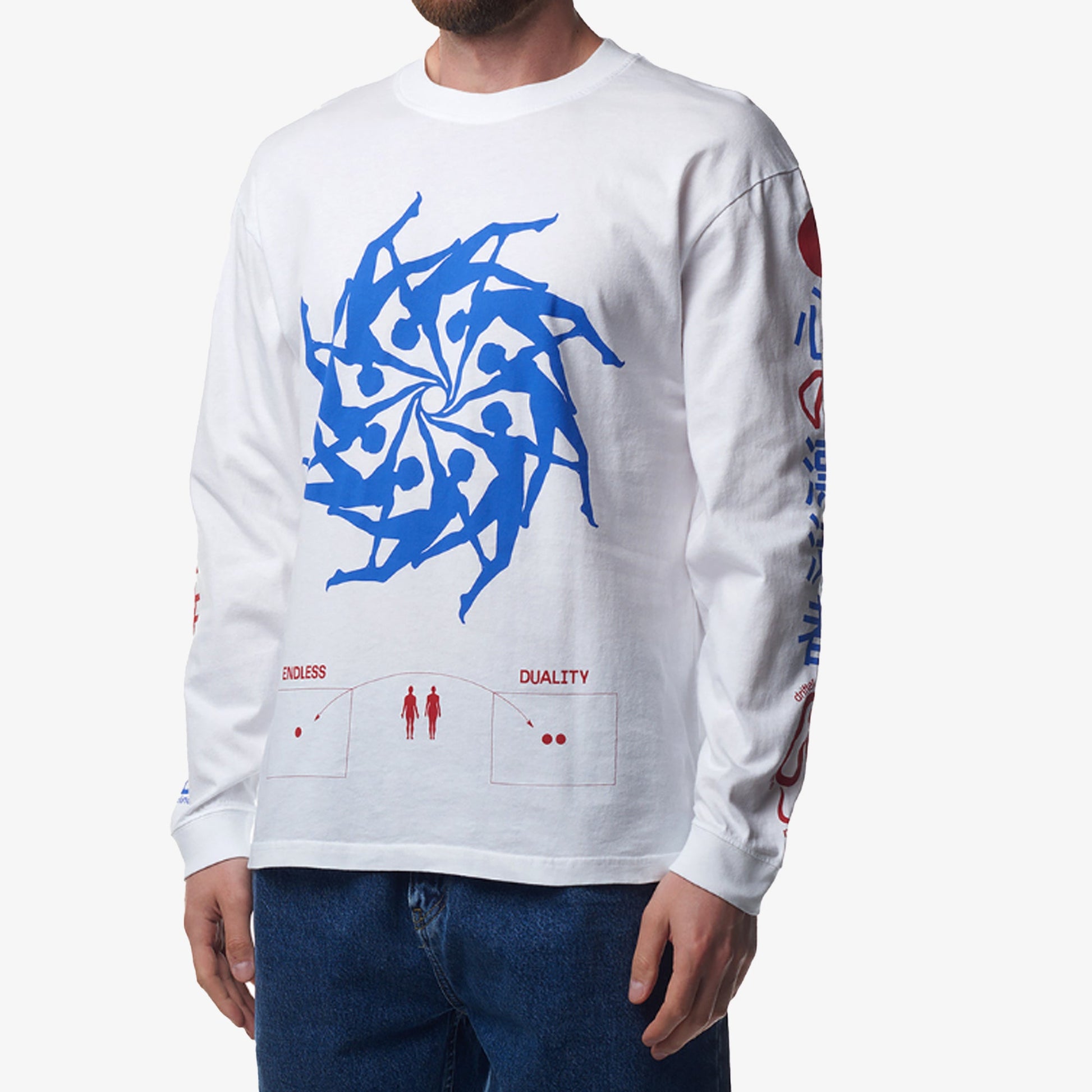 EDWIN | MIND DRIFTER T-SHIRT LS { WHITE
