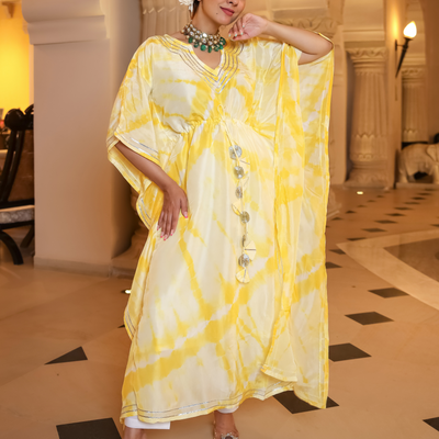 Mango Curve Tie Dye Kaftan Set