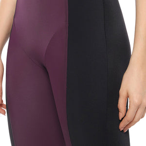 Leg Suit With Sleeves - Chockeberry With Nero