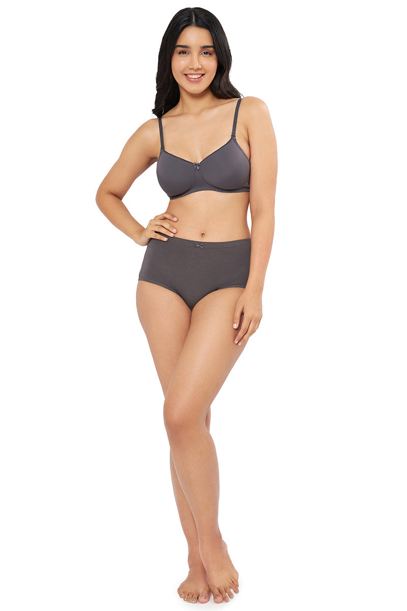 Smooth Elegance Padded Non-wired T-shirt Bra - Gray Pinstripe