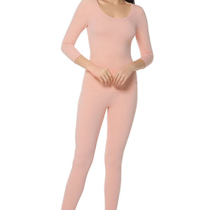 LuxeHeat Leggings - Cameo Rose