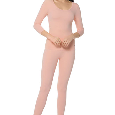 LuxeHeat Leggings - Cameo Rose