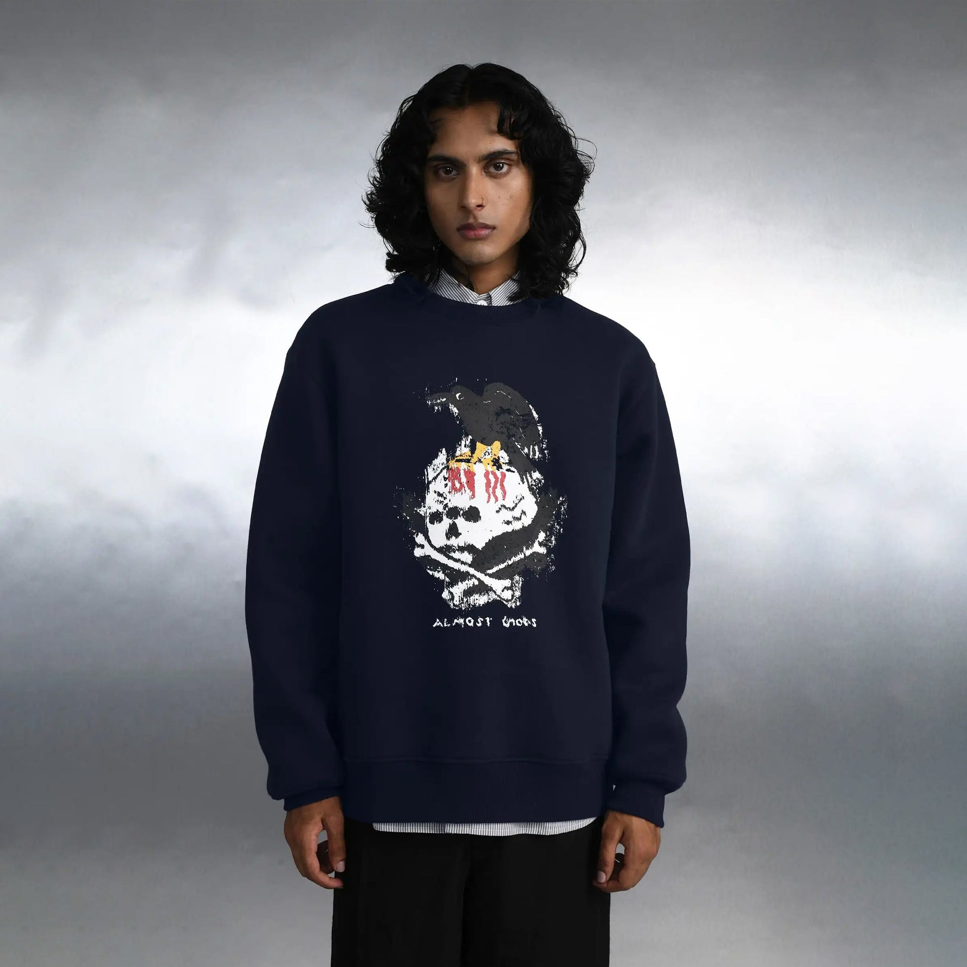 ALMOST GODS | NEVERMORE SWEATSHIRT { NAVY