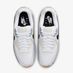 NIKE | AIR MAX 90 LV8 { WHITE/BLACK-ASHEN SLATE-LT OREWOOD BRN