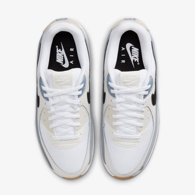 NIKE | AIR MAX 90 LV8 { WHITE/BLACK-ASHEN SLATE-LT OREWOOD BRN