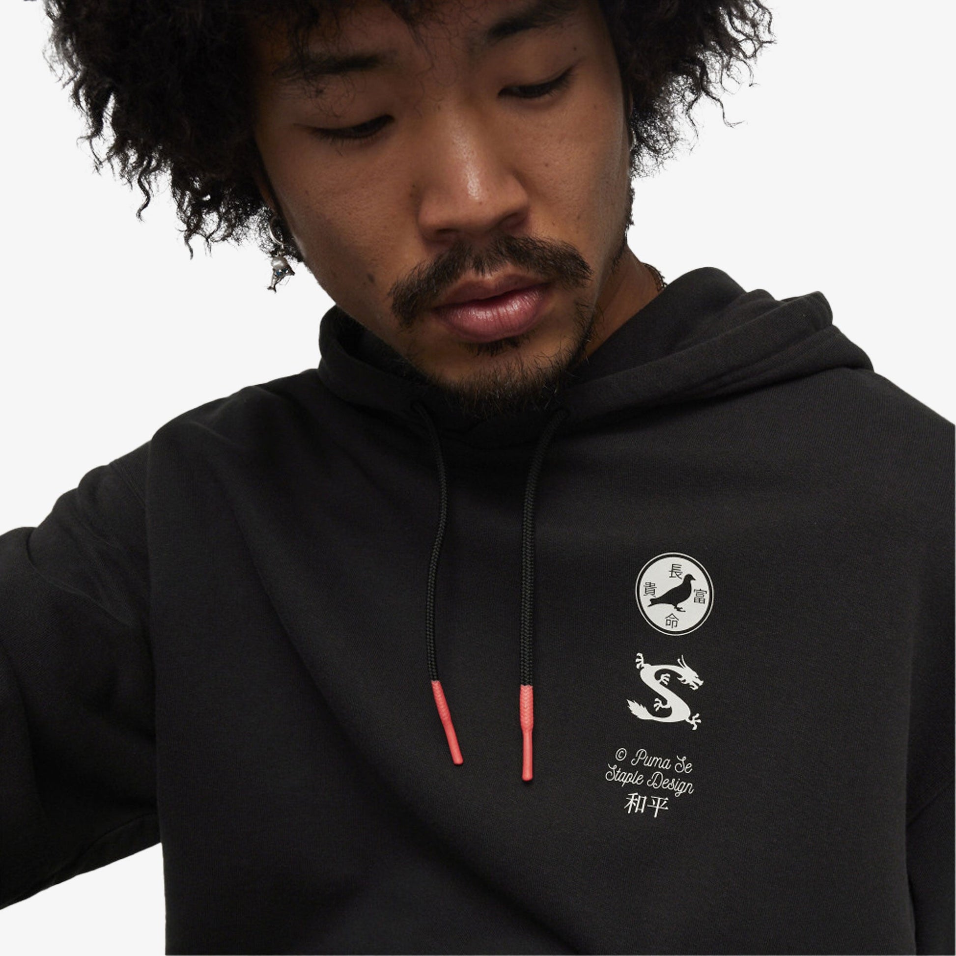 Puma | x STAPLE HODDIE  { BLACK