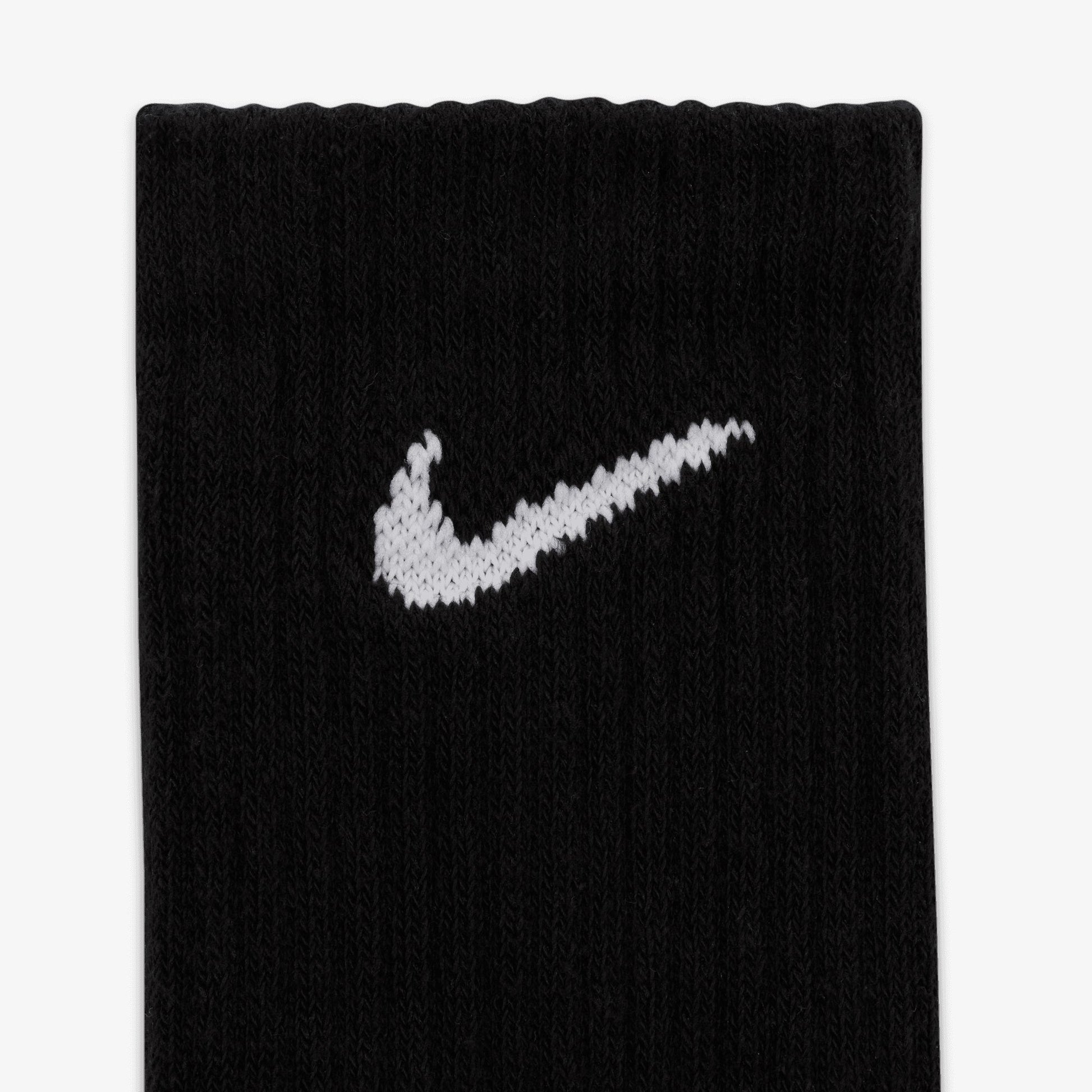 NIKE | EVERYDAY LIGHTWEIGHT TRAINING CREW SOCKS { BLACK/WHITE