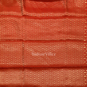 Exclusive Red Kora Organza Banarasi Silk Saree