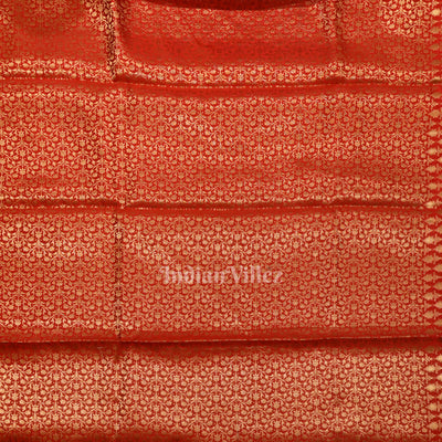 Exclusive Red Kora Organza Banarasi Silk Saree