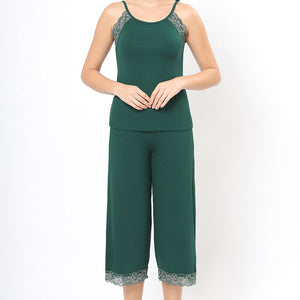 Lace Touch Pyjama Bottom - Botanical Gardens